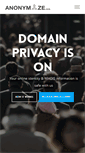 Mobile Screenshot of anonymize.com